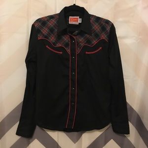 Vintage cowboy button down shirt